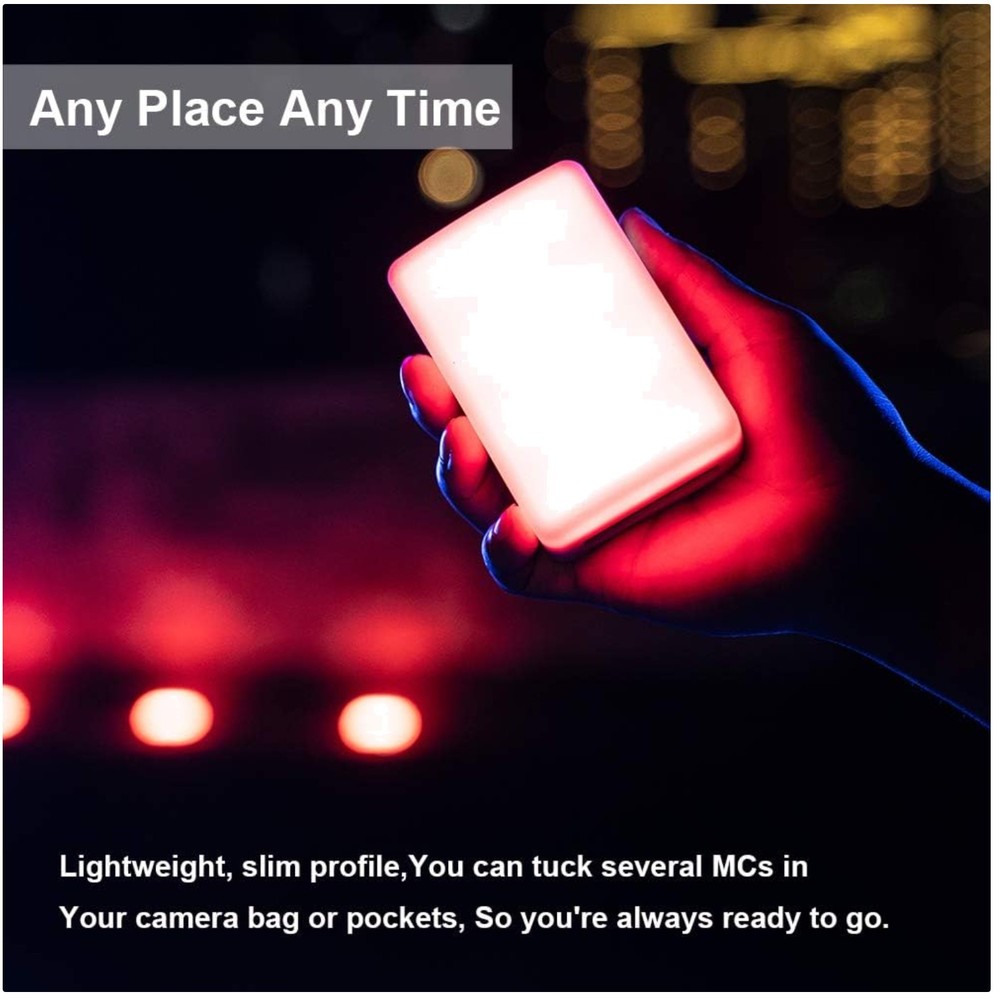 On-Camera Light with Multiple Lighting Modes, App Control