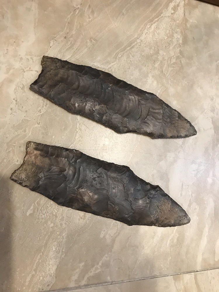 clovis paleo arrowhead Rutz Bronze REPRODUCTION