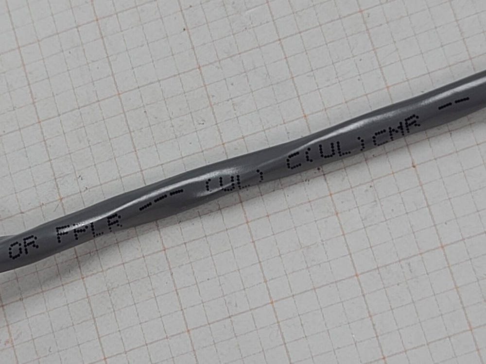 Carol E2008S 22/8C Shielded Communications/Security Cable Riser CMR Gray /50ft