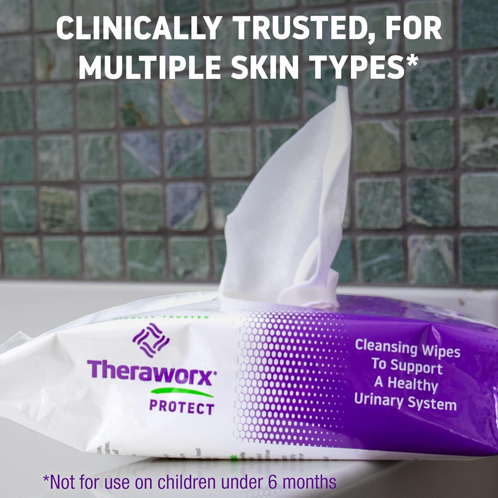 Protect 60-Count Cleansing Wipes to Help Support a Healthy Urinary System