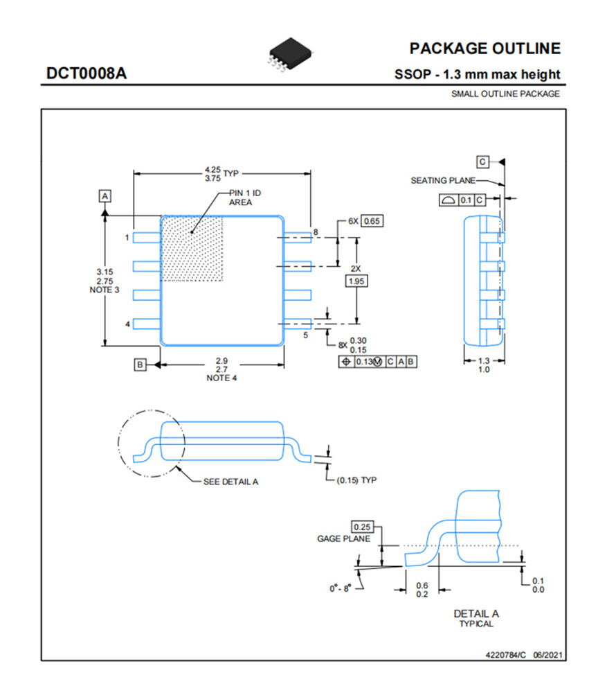 SN74LVC2G66DCTR 5V 2-Channel Analog Switch with Low On-State Resistance