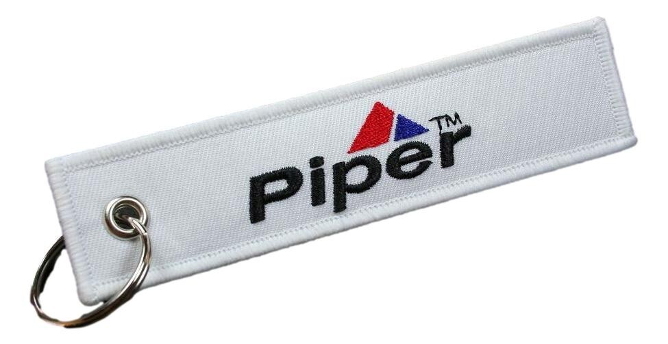 Piper Keychain for Flight Crew, Pilots, Airplane Owner
