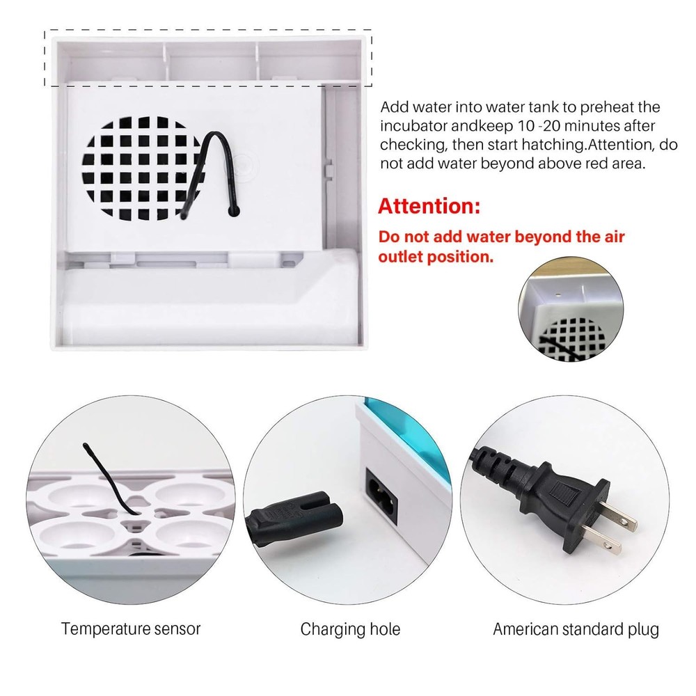 Digital Egg Incubator Egg Hatching Incubator Small House with Automatic Temperat