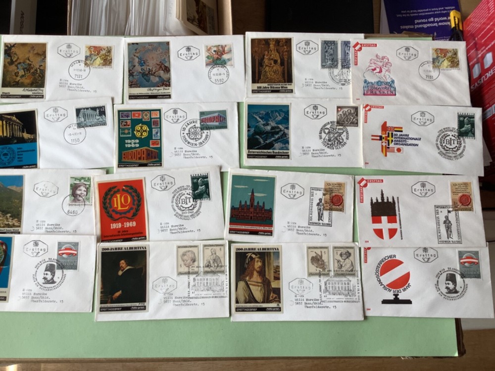 Austria  postal covers  16 items Ref A2297