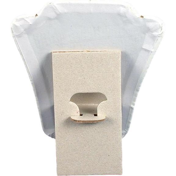 6 White Faux Leather Chain Necklace Jewelry Display