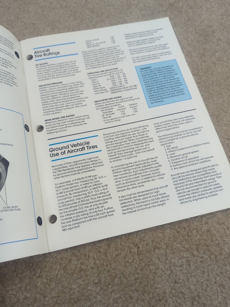 BF GOODRICH Aircraft And Engineering Data Booklet 1979