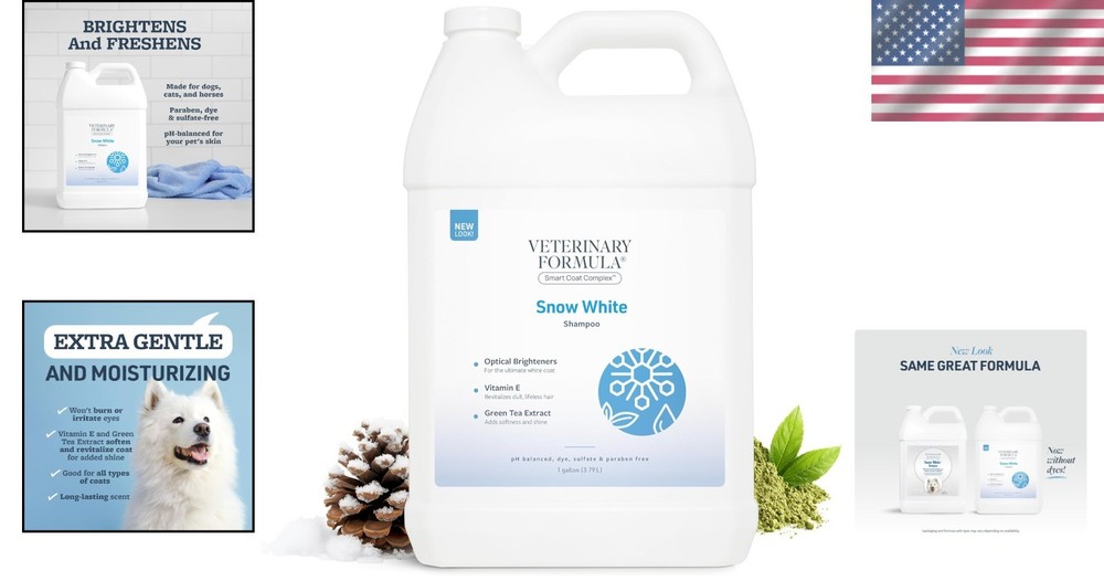 White Coat Brightening Shampoo for Pets