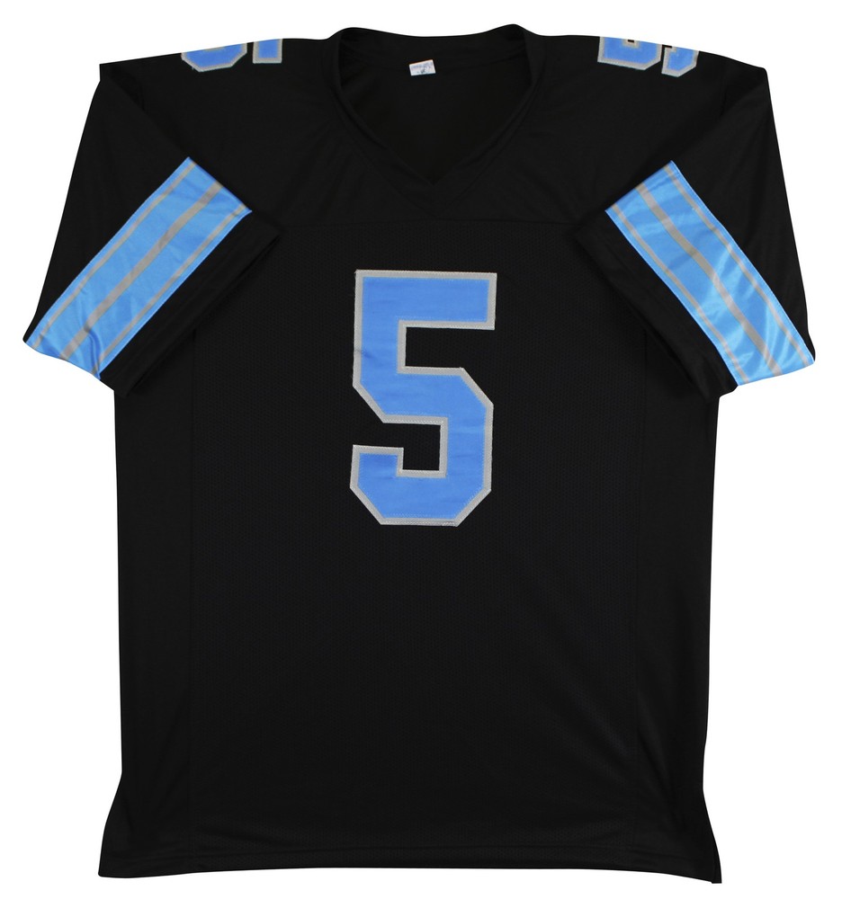 David Montgomery Authentic Signed Black Pro Style Jersey BAS Witnessed