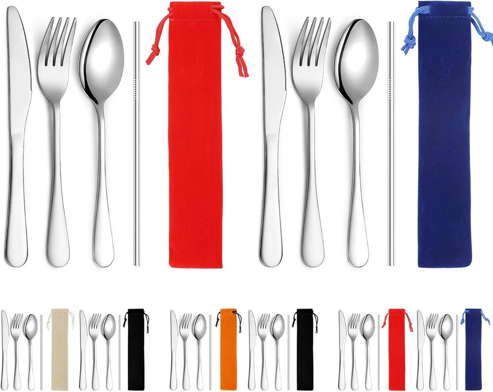 Portable Flatware, Reble Cping Flatware, Bento Box Flatware,