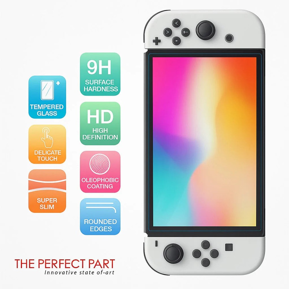 2X HD Tempered Glass Screen Protector Guard for Nintendo Switch 2 2025/Oled/Lite