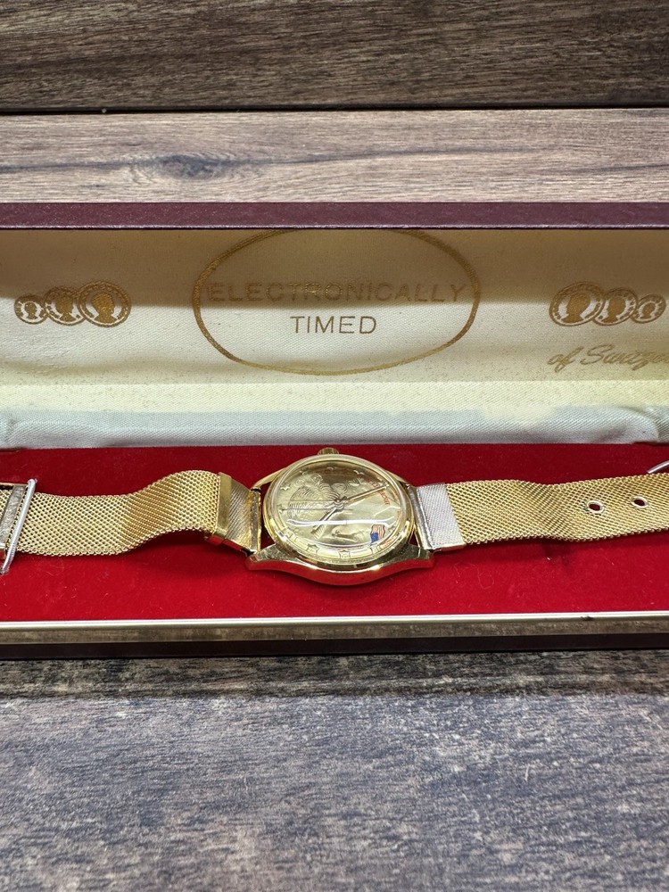 Switzerland Electrically Timed Vintage Watch