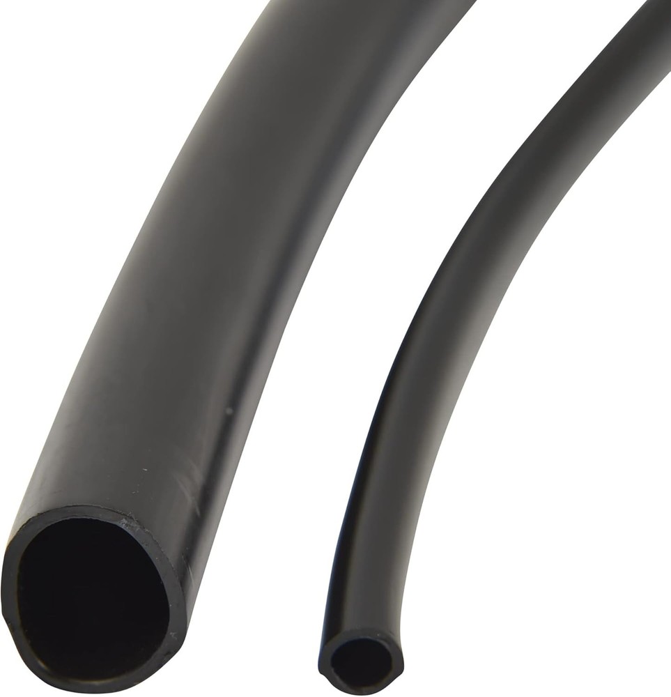 Efficient Black Polyethylene Drip Irrigation Tubing, 100 Ft - Customizable Use