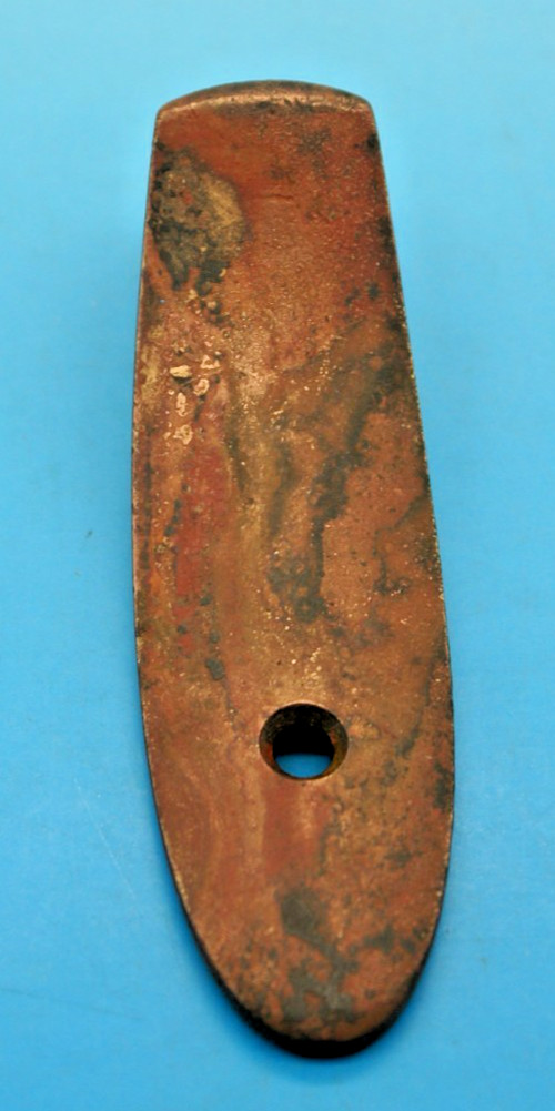 U.S. 1855 SPRINGFIELD PISTOL CARBINE BRASS BUTTPLATE - ORIGINAL ANTIQUE