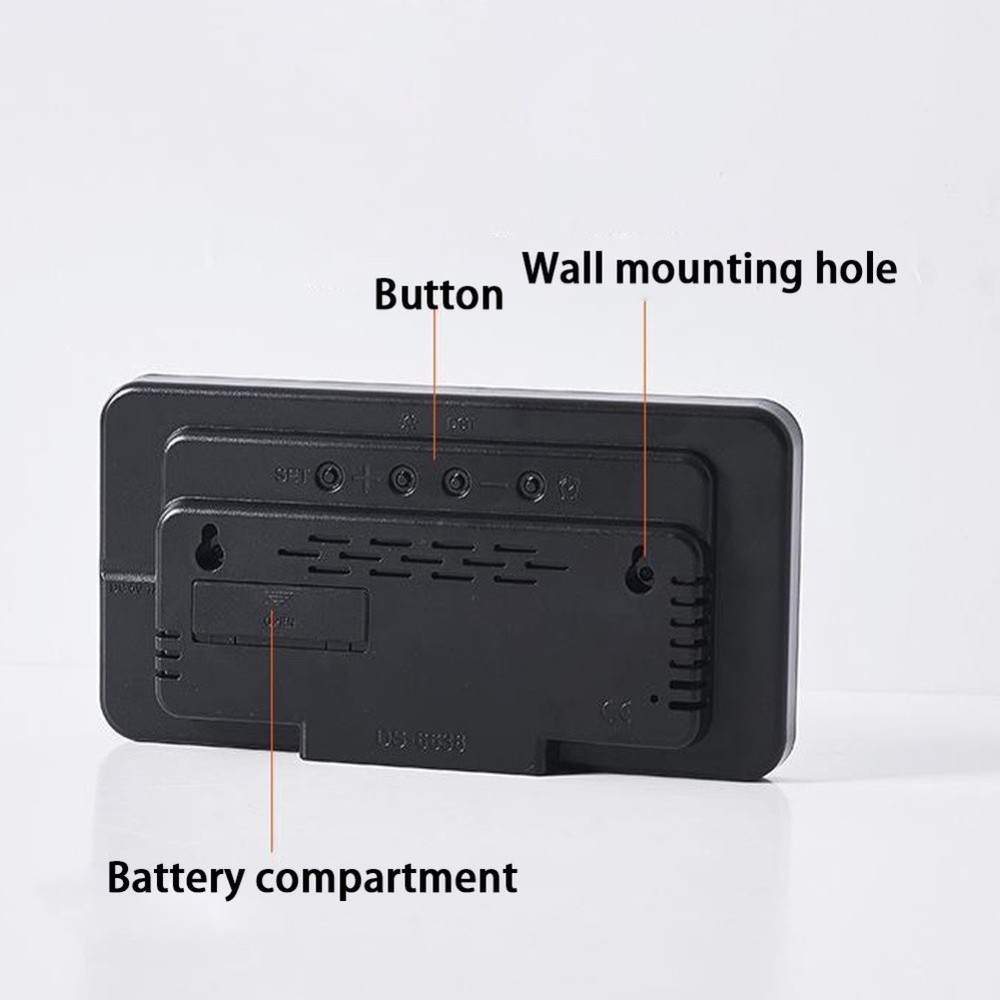 Dual Time Format Adjustable Brightness Bright Display Built-in Alarm Feature