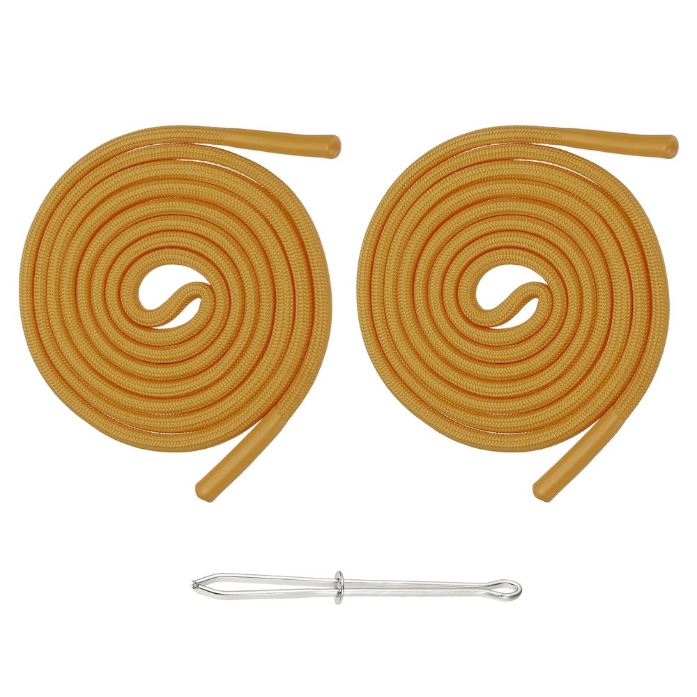 2pcs 53inch Drawstring Cords Hoodie String with Easy Threader Ebony