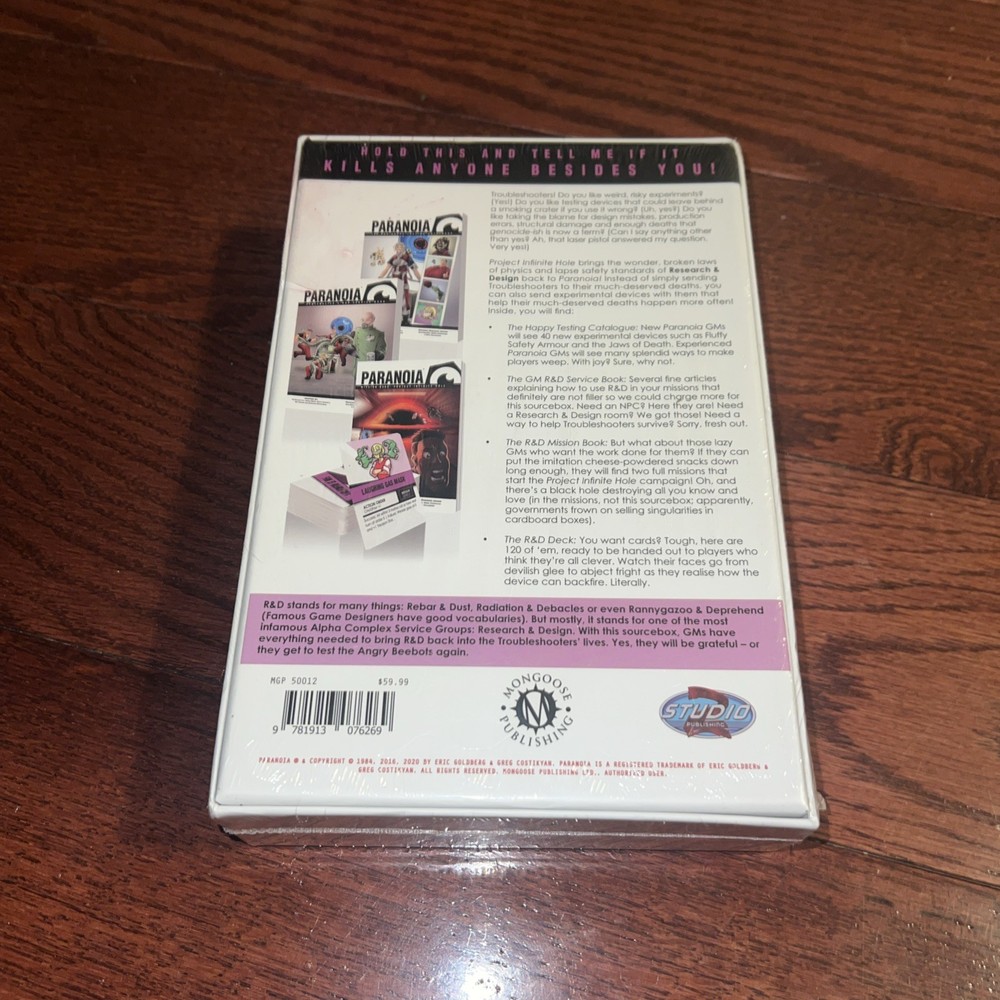 Paranoia Project Infinite Hole Box Set (SW) - Mongoose Publishing