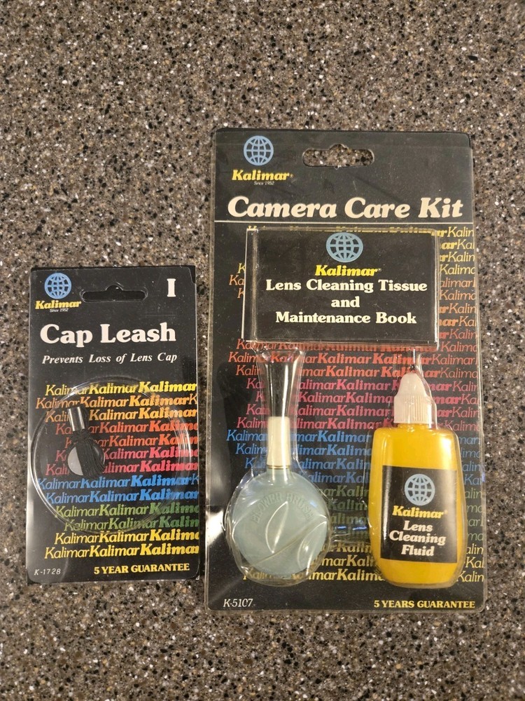 Vintage Kalimar Camera Care Kit & Cap Leash New