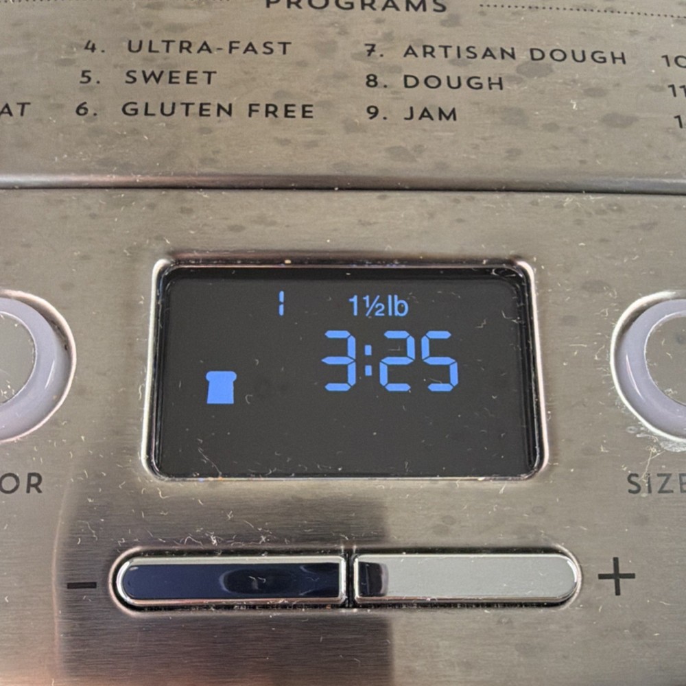 Cuisinart Compact Bread Maker CBK-110 Stainless Steel 12 Programs Tested Works