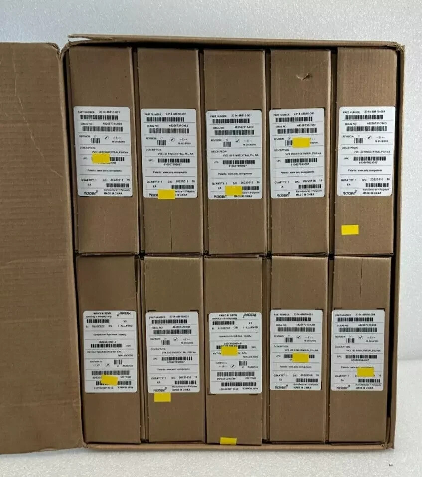 NEW LOT OF 10 Polycom Ring Central Poly VVX 150 2 Line IP Phone - 2314-48810-001