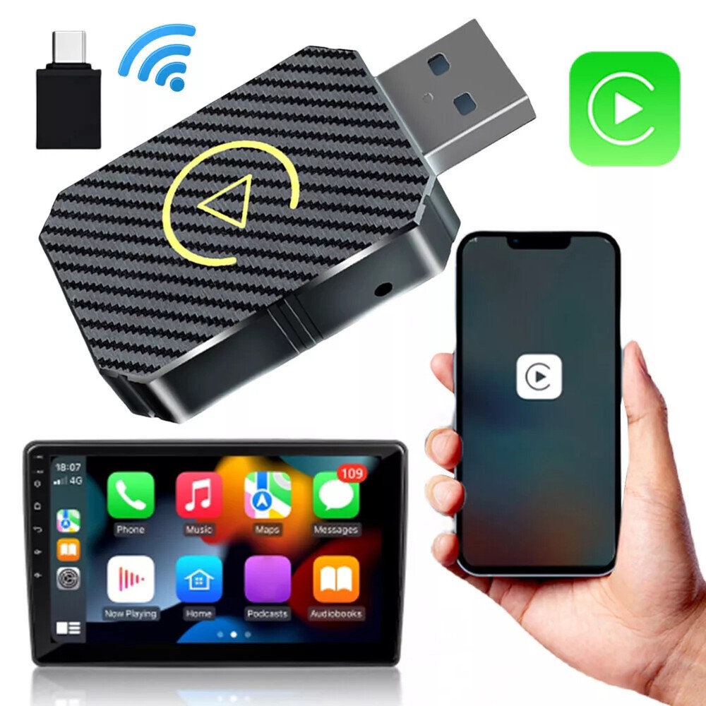 Auto Car Play Wireless Adapter CarPlay Wireless Adapter for Android iPhone iOS