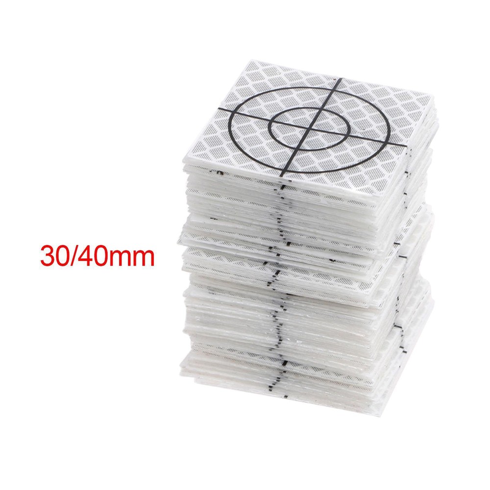 100x Acrylic Reflective Adhesive Target Sheets for Engineering