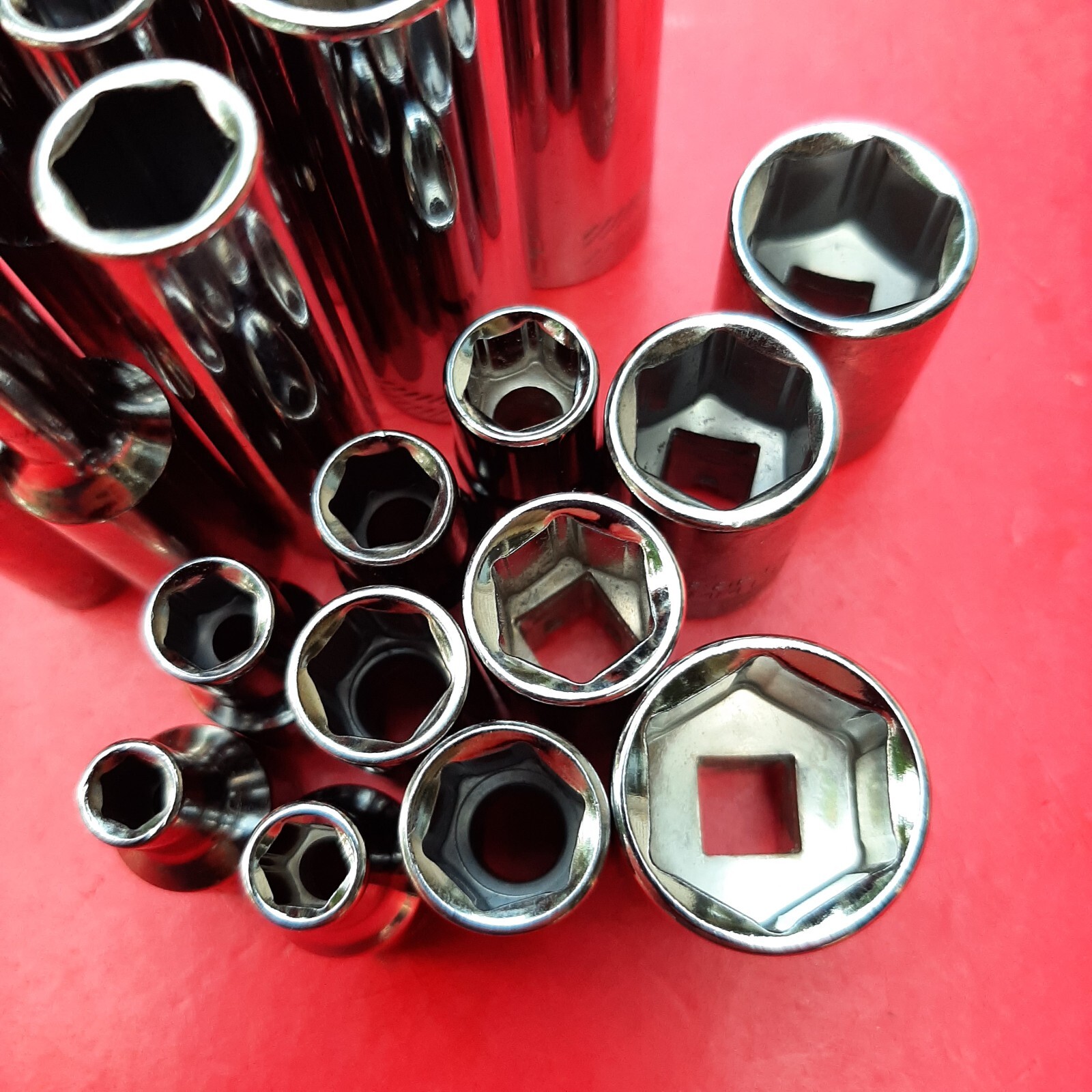 NEW CRAFTSMAN TOOLS 21 Piece 1/4" Drive Deep & Shallow SAE 6 Point Socket Set