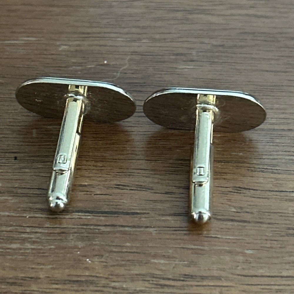 Vtg Gothic Script Style Letter "K" Initial Cufflinks