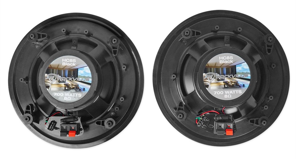 (4) Black Ceiling Speaker System+Bluetooth Amp/Receiver 4 Restaurant/Office