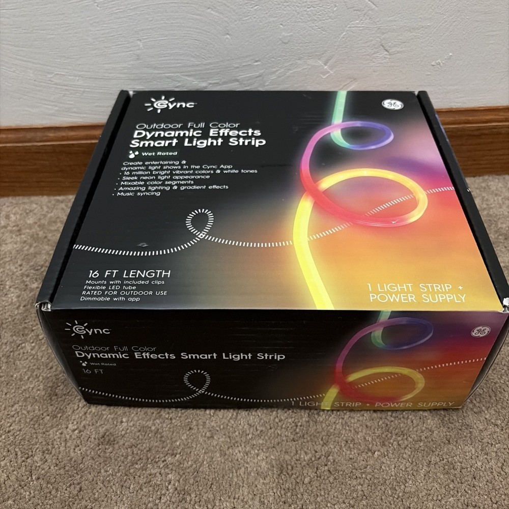 GE Cync Dynamic Effect 16ft Decorative Outdoor Light String