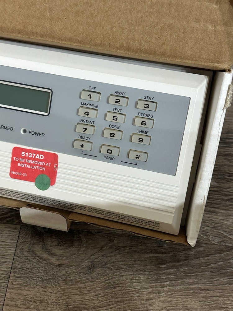 Ademco Console Security Alarm Device 5137AD Vista Keypad Untested Read Descrip