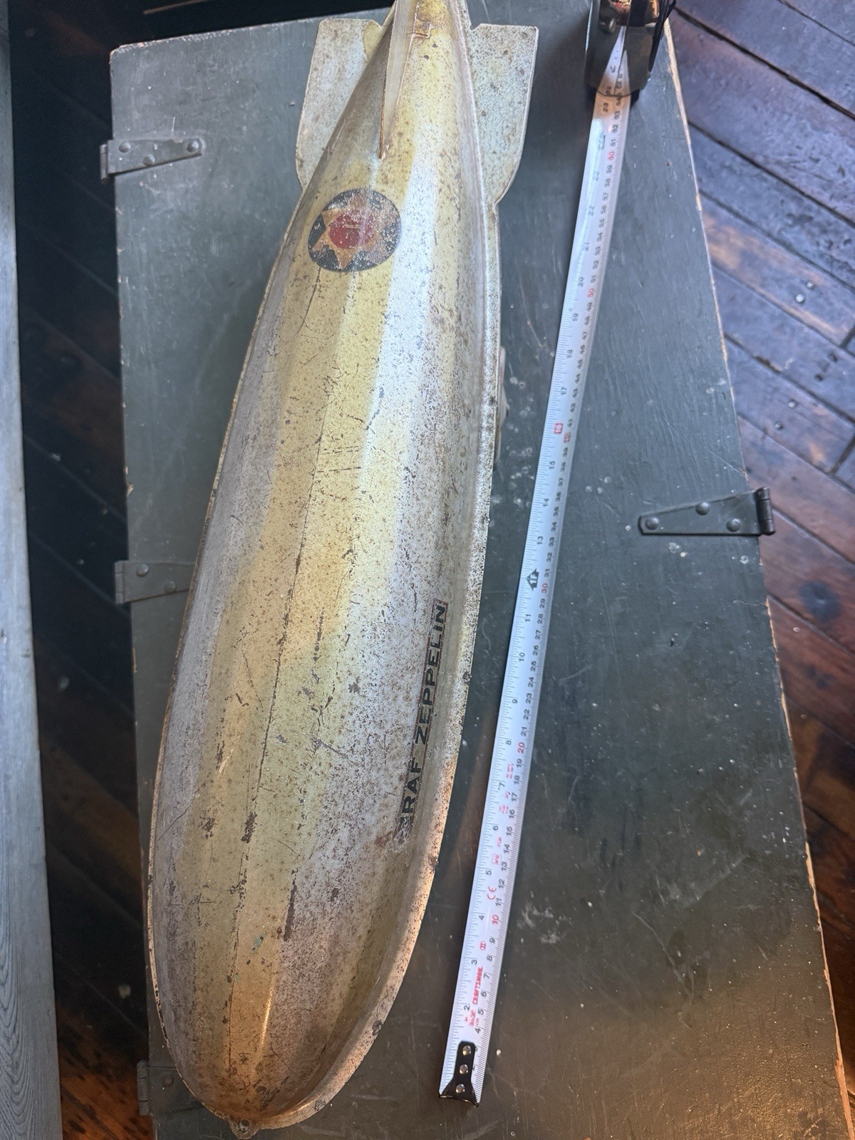 Steelcraft Graf Zeppelin pressed steel pull toy, produced in the 1930