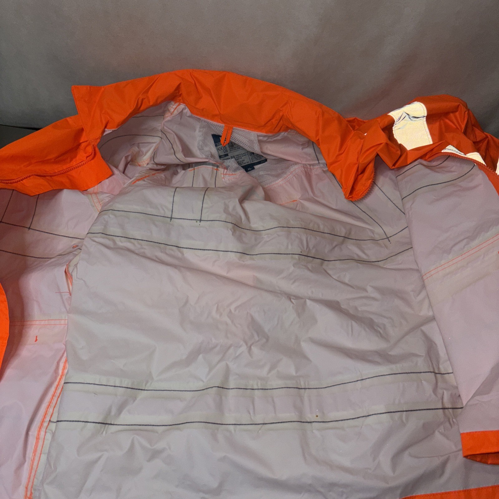 Portwest UH440 Hi-Vis Orange Rain Jacket XL Reflective Work Safety Logo