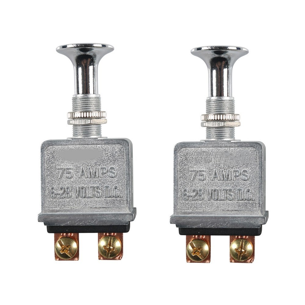 Heavy Duty 75A Push Pull Switch 6-28V DC 12 Volt 75A SPST 2 Position On-Off New