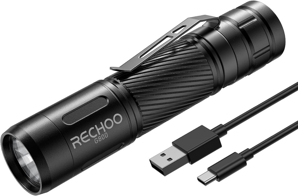 RECHOO G800 Rechargeable LED Flashlight New