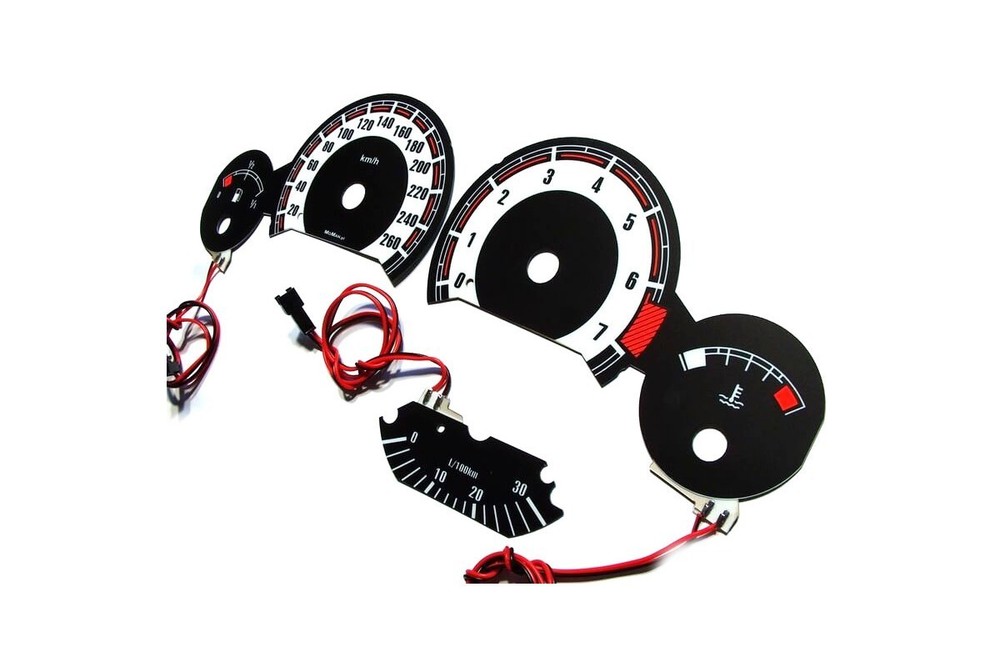 BMW E36 Glow Gauge Plasma Dials Speedometer Shift Indicators Faces MPH KMH 3er