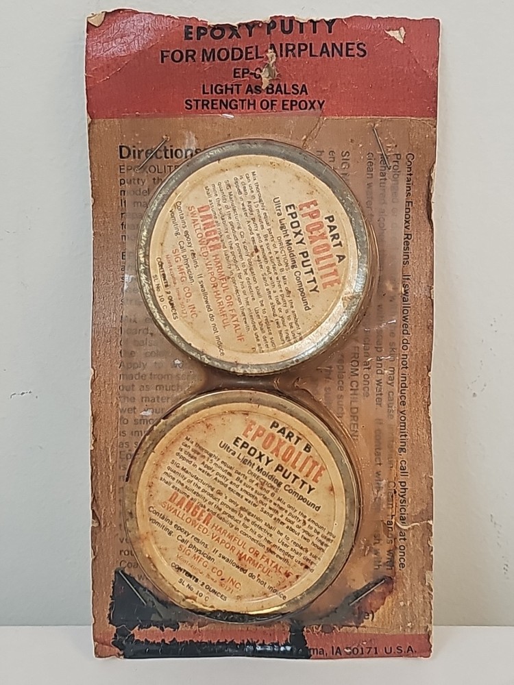 Epoxy Putty For Model Airplanes A&B.  USA Read Please