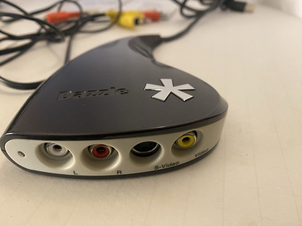 Dazzle Video Creator Plus HD DVC-107 USB Video Capture Device w/ Cables Untested