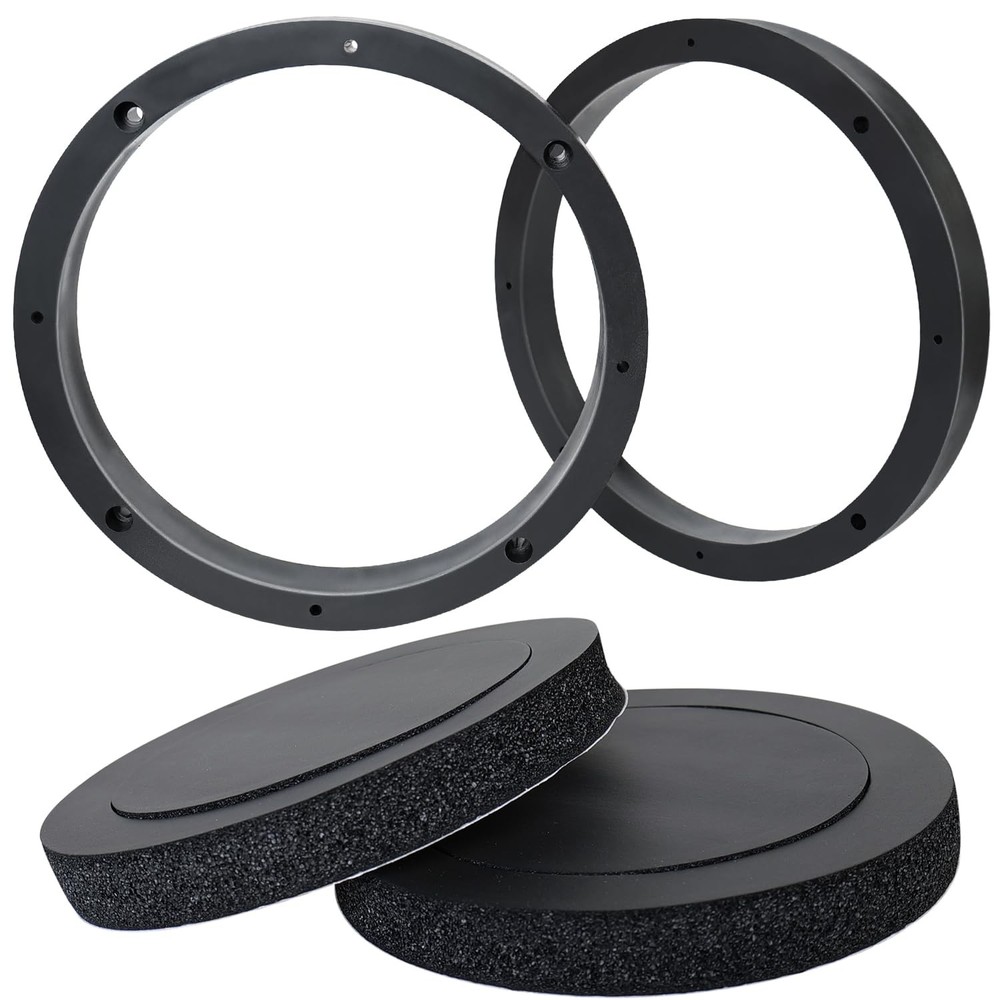 6.5 Speaker Spacer, Solid Plastic Car Door Speaker Ring Mounting Bracket with...
