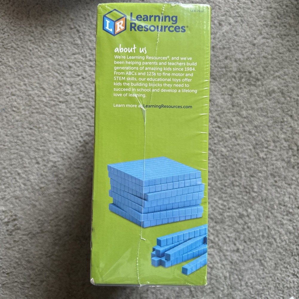 Learning Resources Base Ten Blocks Classroom Set Grades 1+ Ages 6+, 823 Pc STEM