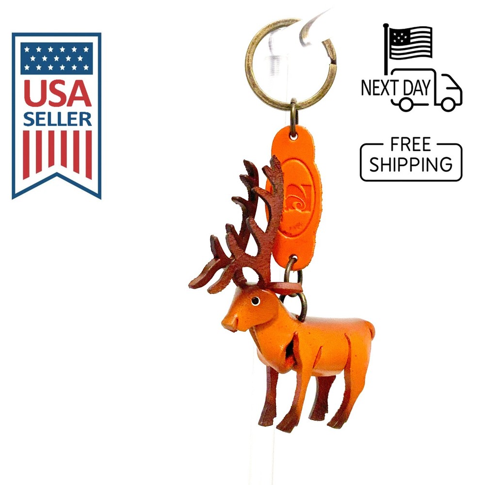 Elk Handmade Leather Keyring
