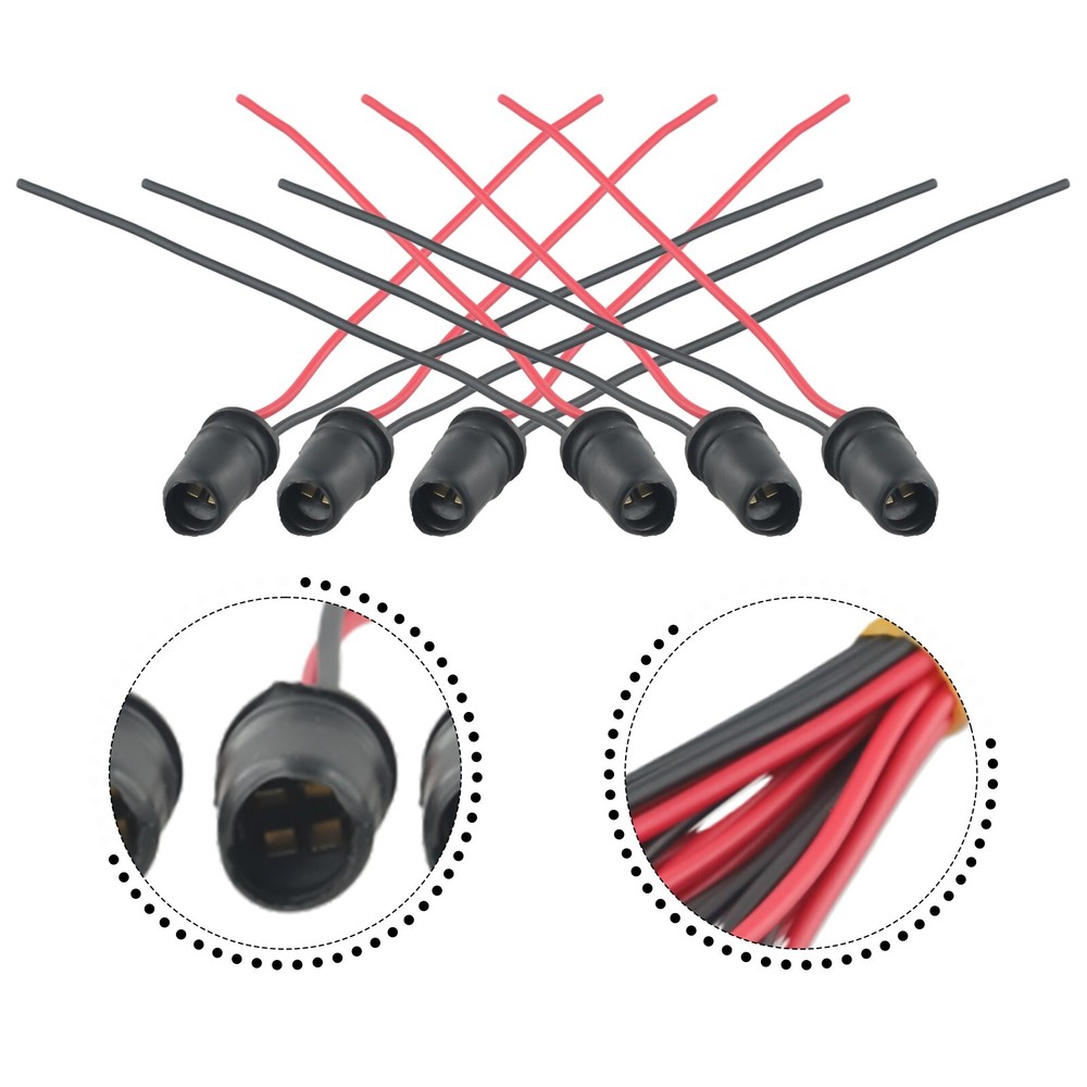 F-Type Rubber Car Auto Light Bulb Round Socket Lamp Holder Base Connector