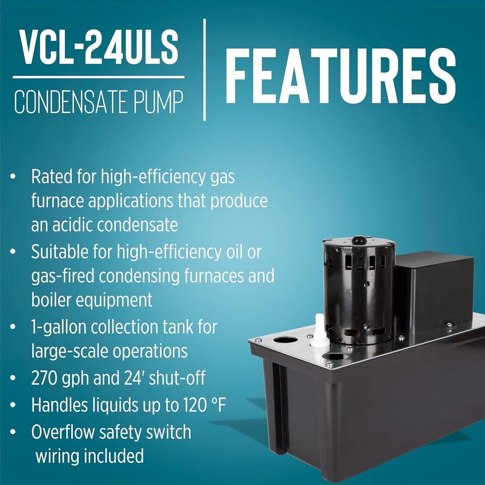 Automatic Condensate Pump 115V 1/18 HP