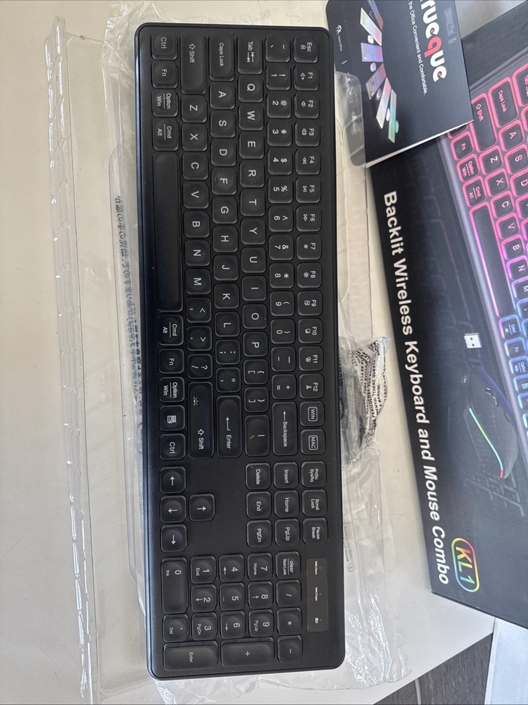 RGB KL1 Backlit Wireless Keyboard And Mouse Combo
