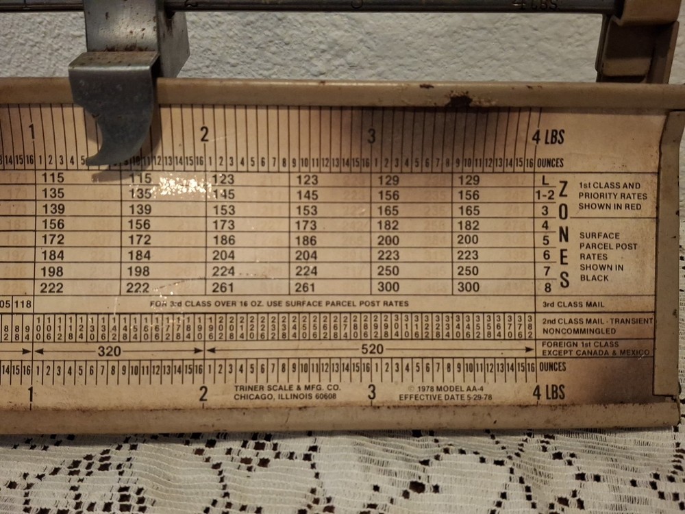 Triner Scale & MFG CO 1978 Model AA-4