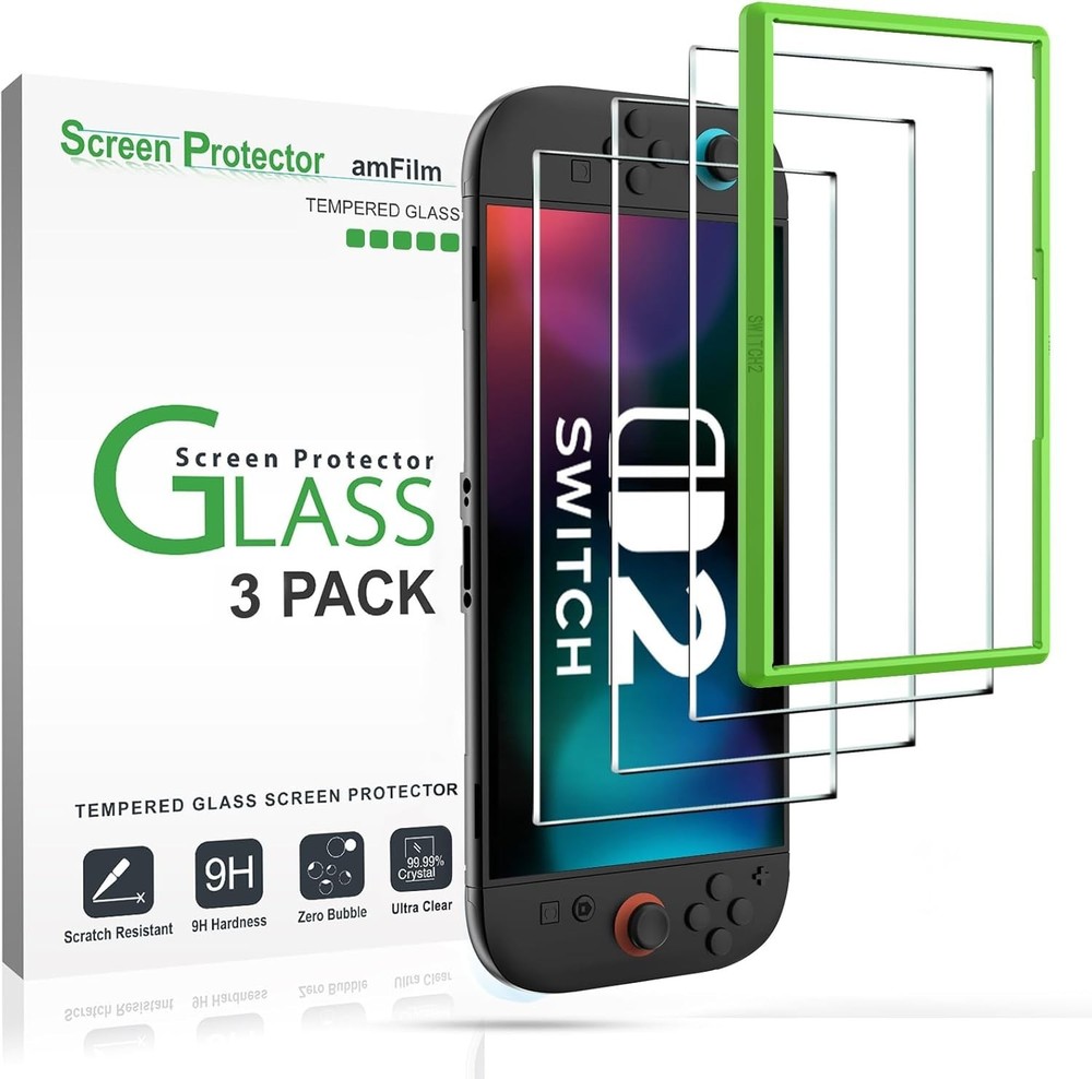 Tempered Glass Screen Protector Compatible with Nintendo Switch 2 7.9"