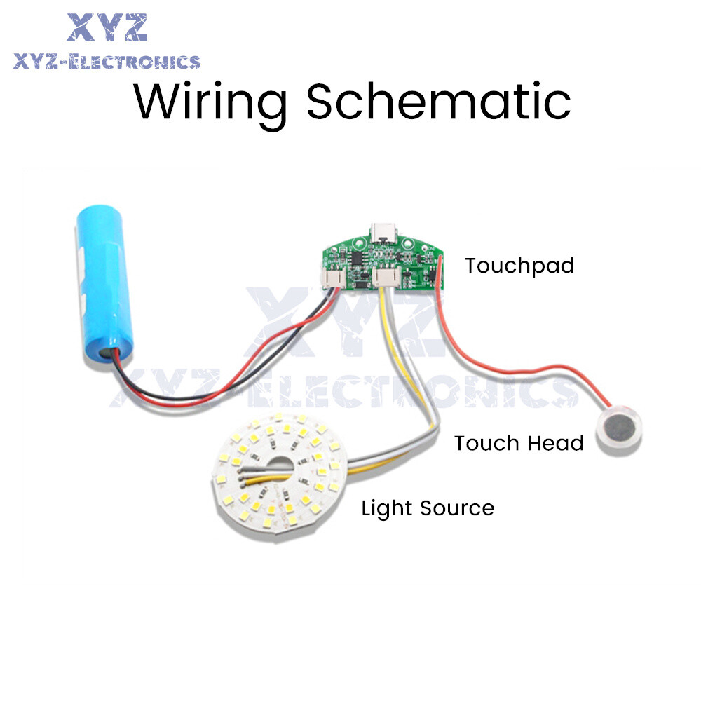 Table Lamp Circuit Board USB Charging Dimming LED Touch Light Control Module