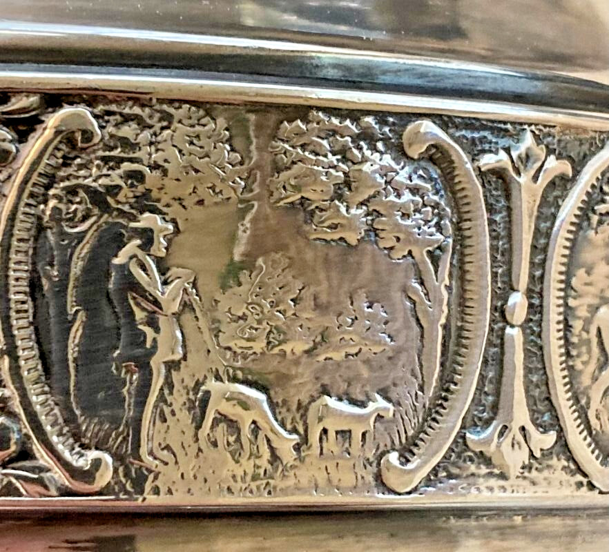 VINTAGE SILVERPLATED PITCHER by Bernard Rice's Sons-Scenes Apollo- Electroplated