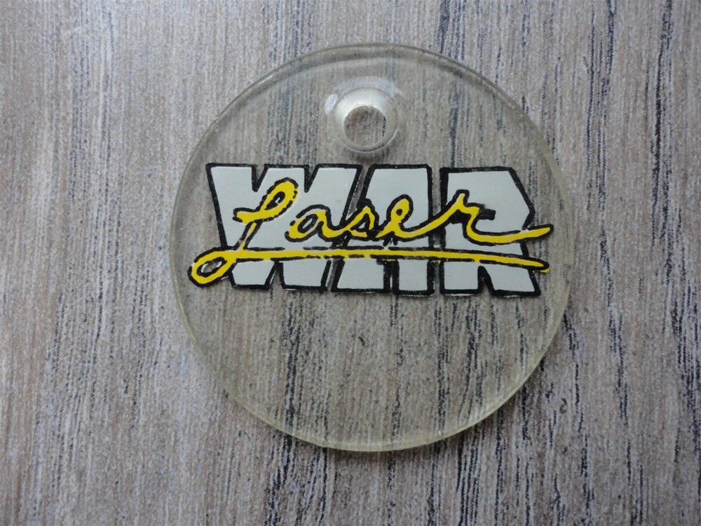 Laser War Pinball Plastic Key Chain