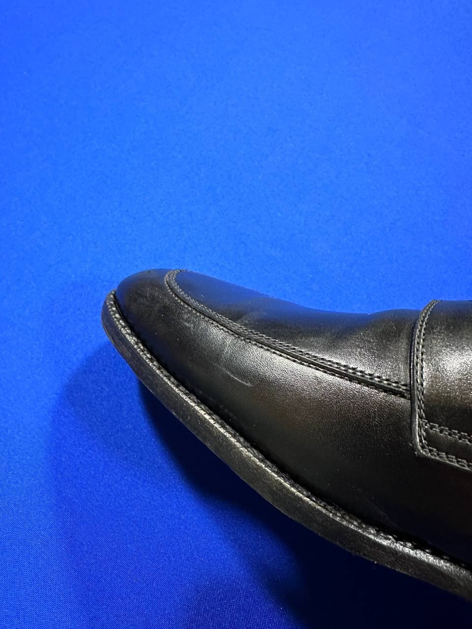 Ermenegildo Zegna men’s black leather penny loafers dress shoes SZ EU 6, US 7