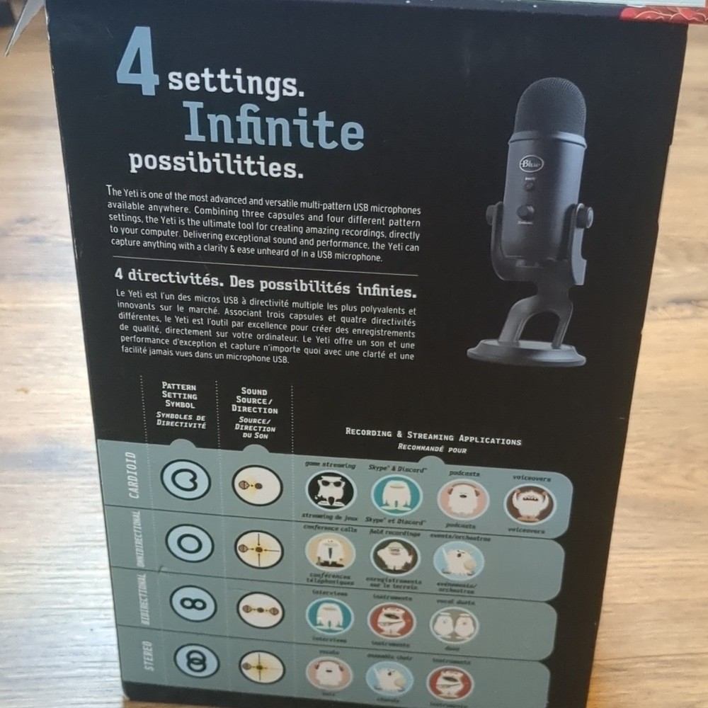 Blue Yeti Blackout Edition USB Microphone Black, Multi-Pattern, Mute Button